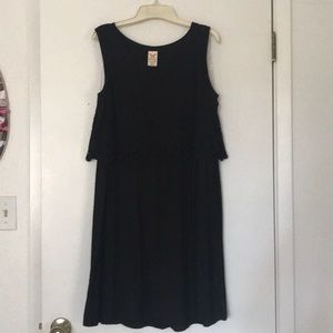 Black cotton in dress